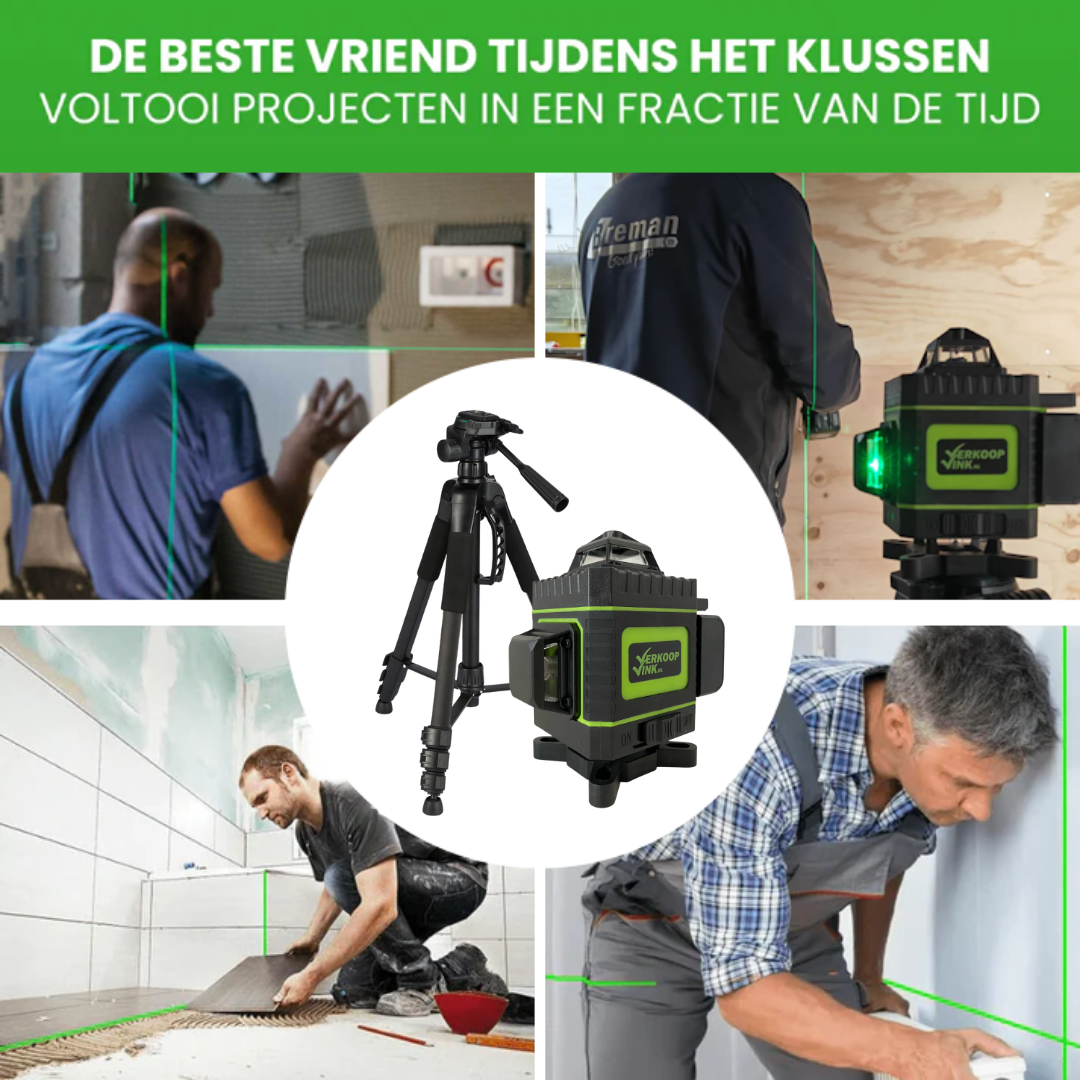 Bouwlaser + statief 180 cm