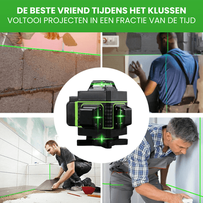 Professionele Bouwlaser - met 16 laserlijnen 4 x 360°